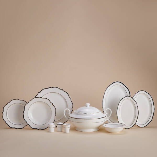 Korkmaz Eliza Collection 60 Parça Yuvarlak Yemek Takımı A8240 - 1