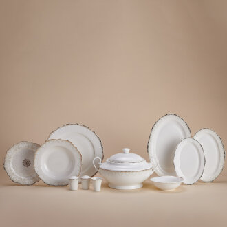 Korkmaz Eliza Collection 60 Parça Yuvarlak Yemek Takımı A8238 