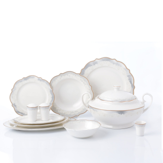 Korkmaz Eliza Collection 60 Parça Yuvarlak Yemek Takımı A8244 - 1