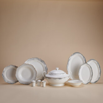 Korkmaz Eliza Collection 60 Parça Yuvarlak Yemek Takımı A8244 