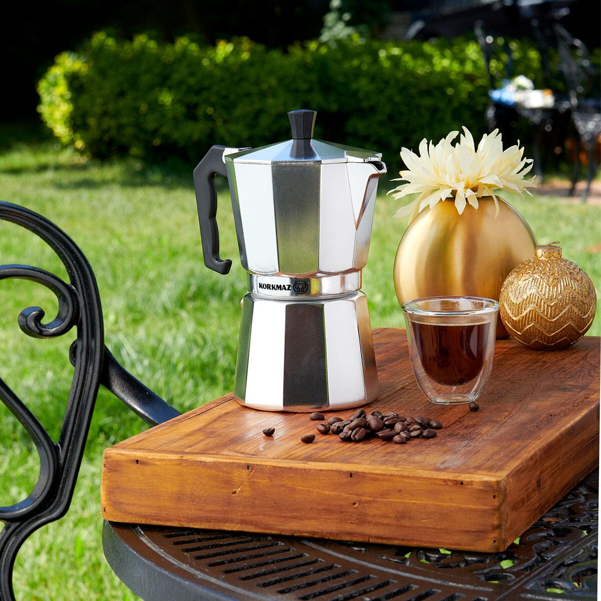 MOKAアイテム Korkmaz Etna 6 Fincan Moka Pot 300 ml A5570-1 | korkmazstore.com.tr