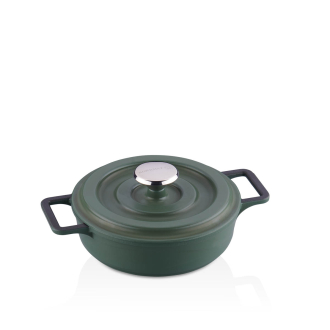 Korkmaz Etna Kısa Tencere 14x4 cm Yeşil A2967-1 - Korkmaz (1)