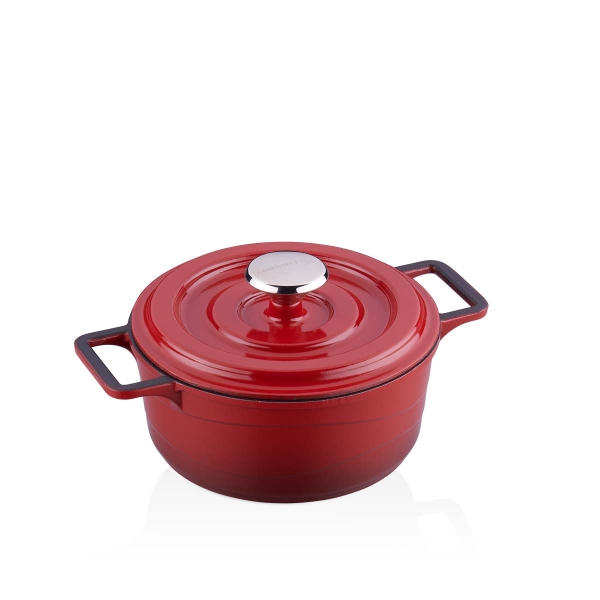 Korkmaz Etna Tencere 14x6 cm Kırmızı A2966 - 2