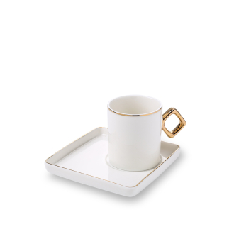 Korkmaz Eva 4 Parça Kahve Fincan Takımı A8648-1 - Korkmaz