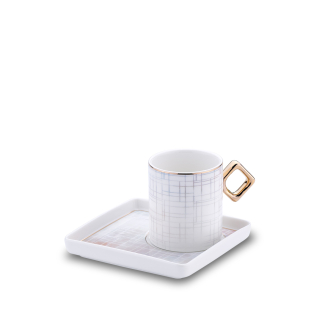 Korkmaz Eva 4 Parça Kahve Fincan Takımı A8648-3 - Korkmaz