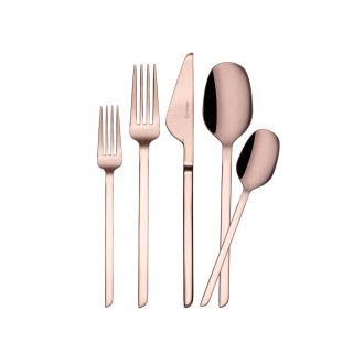 Korkmaz Flata 30 Parça Rosagold Çatal Kaşık Bıçak Seti A2206-2 - Korkmaz