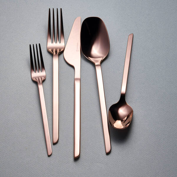 Korkmaz Flata 30 Parça Rosagold Çatal Kaşık Bıçak Seti A2206-2 - 1