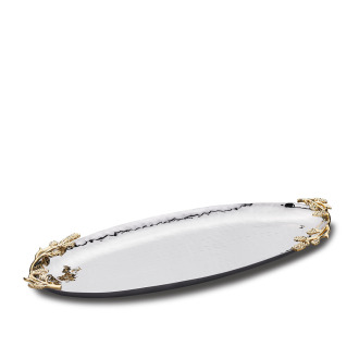 Korkmaz Flora Servis Tepsisi 43x18 cm A8735-7 - Korkmaz