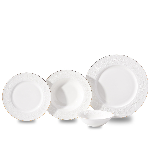 Korkmaz Floransa Collection 53 Parça Gold Yemek Takımı A9876 - 1