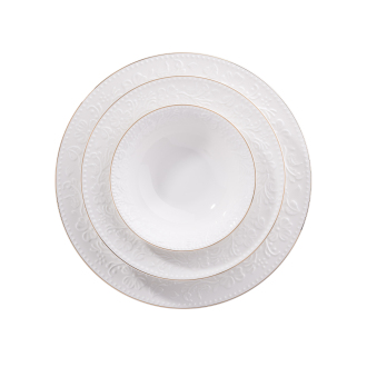 Korkmaz Floransa Collection 53 Parça Gold Yemek Takımı A9876 - 2