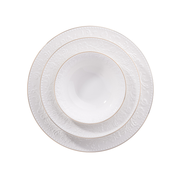 Korkmaz Floransa Collection 53 Parça Gold Yemek Takımı A9876 - 2