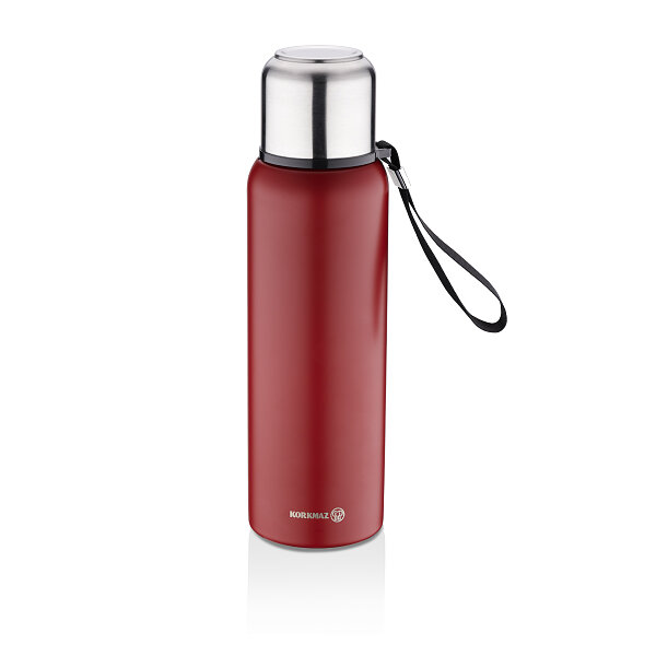 Korkmaz Forest Kırmızı Termos 750 ml A5562 - 1