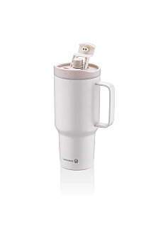 Korkmaz Freedom 1 Litre Bej Pipetli Bardak Termos A5577-2 - 3