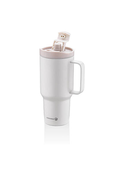Korkmaz Freedom 1 Litre Bej Pipetli Bardak Termos A5577-2 - 3