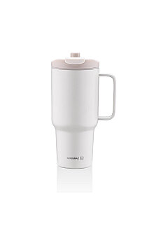 Korkmaz Freedom 1 Litre Bej Pipetli Bardak Termos A5577-2 - Korkmaz