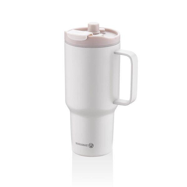 Korkmaz Freedom 1 Litre Gri Pipetli Bardak Termos A5577-2 - 2