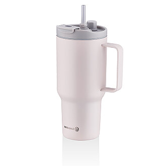 Korkmaz Freedom 1 Litre Pembe Pipetli Bardak Termos A5577-1 - Korkmaz (1)