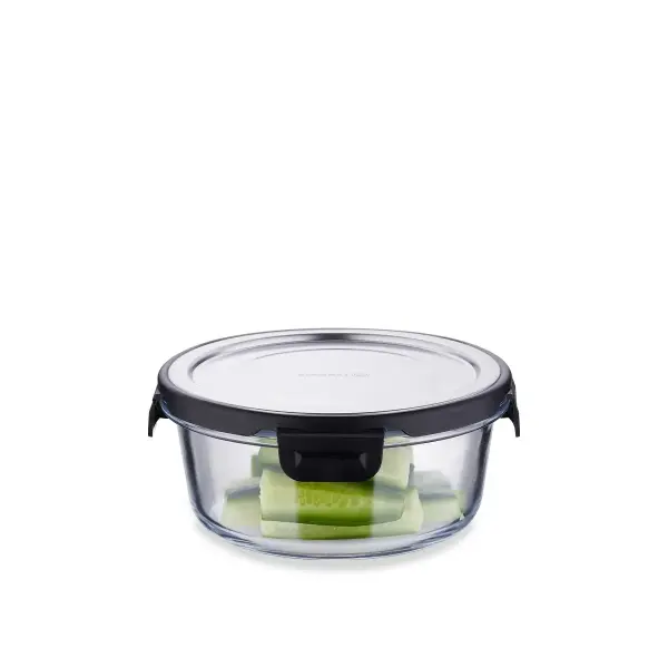 Korkmaz Freska Round Cam Saklama Kabı 600 Ml A5627-1 - 2