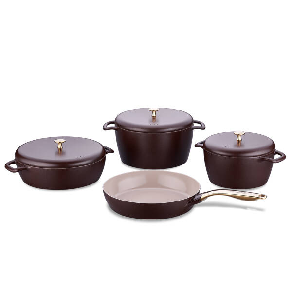 Korkmaz Gusto Sera Plus Robusta 7 Parça Tencere Seti A2987-2 - 2