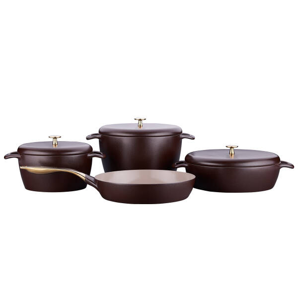 Korkmaz Gusto Sera Plus Robusta 7 Parça Tencere Seti A2987-2 - 1