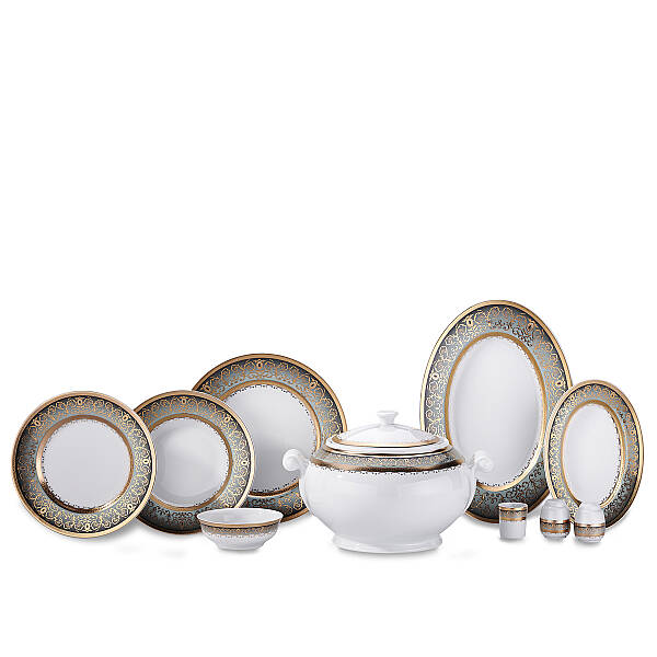 Korkmaz Hanedan Collection 60 Parça Yemek Takımı A8134 - 1