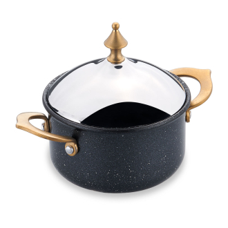 Korkmaz Hanedan Siyah Tencere 10x7,5 cm A2972-1 - Korkmaz (1)