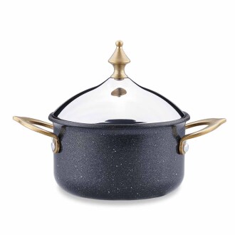 Korkmaz Hanedan Siyah Tencere 10x7,5 cm A2972-1 - Korkmaz