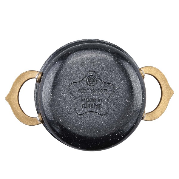 Korkmaz Hanedan Siyah Tencere 10x7,5 cm A2972-1 - 4