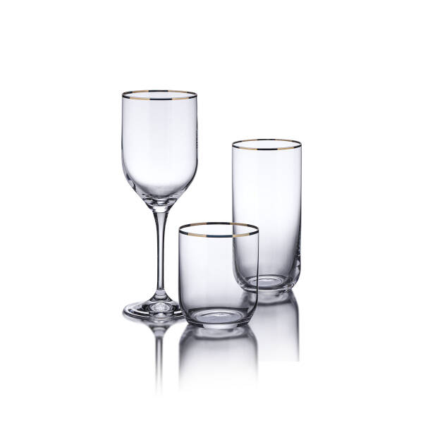 Korkmaz Hera Kristal Gold 36 Parça Bardak Seti A9213 - 1