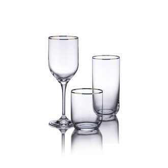 Korkmaz Hera Kristal Gold 36 Parça Bardak Seti A9213 - Korkmaz