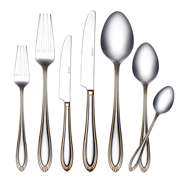 Korkmaz İmperia Gold 84 Parça Çatal Kaşık Bıçak Seti A2155 - 1