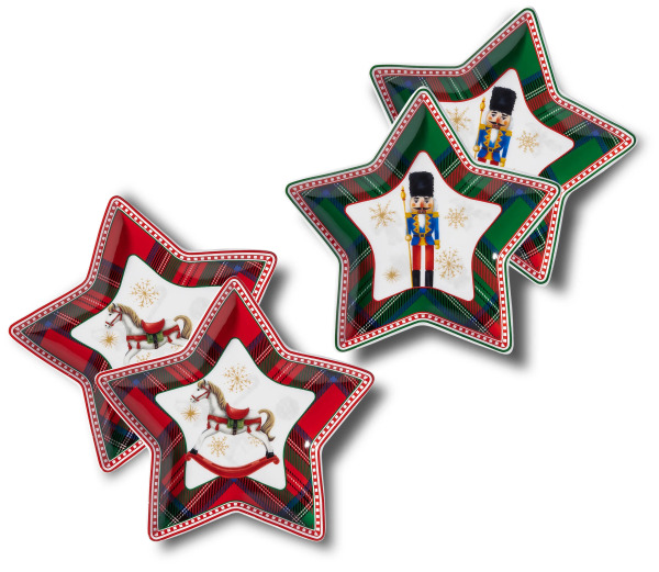 Korkmaz Jolly Collection 4'lü Yıldız Çerezlik A640-06 - Korkmaz