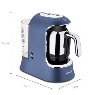 Korkmaz Kahvekolik Aqua Azura/Krom Otomatik Kahve Makinesi - 2