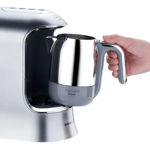 Korkmaz Kahvekolik Aqua Kahve Makinesi Inox Krom A862-05 - 3