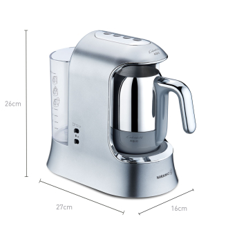 Korkmaz Kahvekolik Aqua Kahve Makinesi Inox Krom A862-05 - 2
