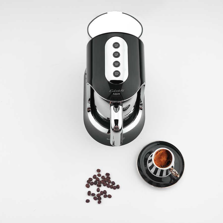 Korkmaz Kahvekolik Aqua Siyah/Krom Otomatik Kahve Makinesi - 5