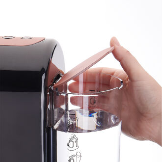 Korkmaz - Korkmaz Kahvekolik Aqua Siyah/Rosagold Otomatik Kahve Makinesi (1)