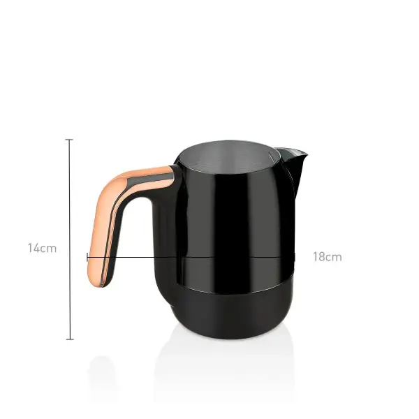 Korkmaz Kahvekolik Deluxe Otomatik Kahve Makinesi Siyah/Rose A860-09 - 4