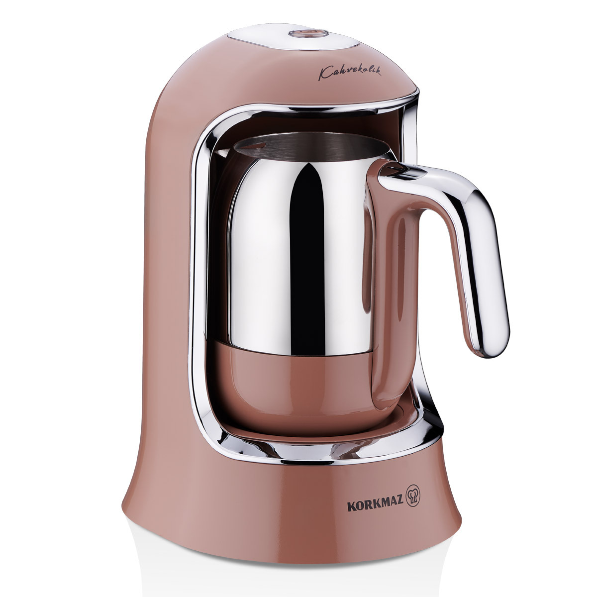 Korkmaz Kahvekolik Otomatik Kahve Makinesi Mocha Krom A860-17
