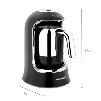 Korkmaz Kahvekolik Siyah/Krom Otomatik Kahve Makinesi A860-07 - 2