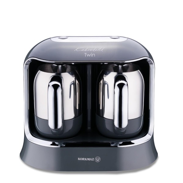 Korkmaz Kahvekolik Twin Cosmica Krom Kahve Makinesi A861-09 - 1