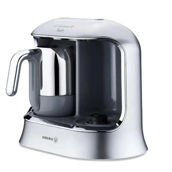 Korkmaz Kahvekolik Twin Kahve Makinesi Inox Krom A861-06 - 4