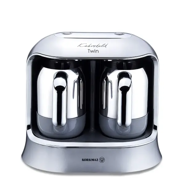 Korkmaz Kahvekolik Twin Kahve Makinesi Inox Krom A861-06 - 1