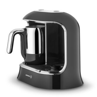 Korkmaz Kahvekolik Twin Siyah/Krom Otomatik Kahve Makinesi - 5