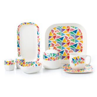 Korkmaz Kappa Collection 28 Parça Kahvaltı Takımı A8627 - Korkmaz