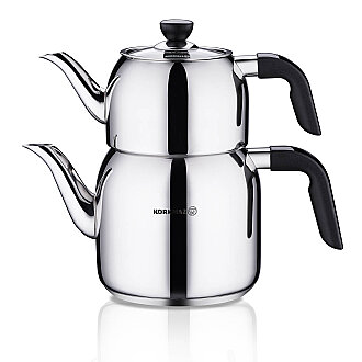 Korkmaz Kappa Mega Siyah Çaydanlık Takımı 3 lt A079-01 - Korkmaz