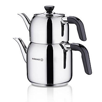 Korkmaz Kappa Mega Siyah Çaydanlık Takımı 3 lt A079-01 - Korkmaz (1)