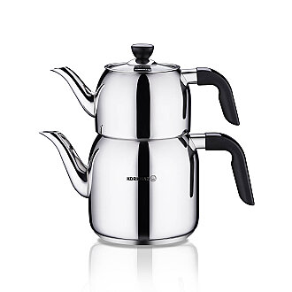 Korkmaz Kappa Siyah Çaydanlık Takımı 2 lt A078-01 - Korkmaz