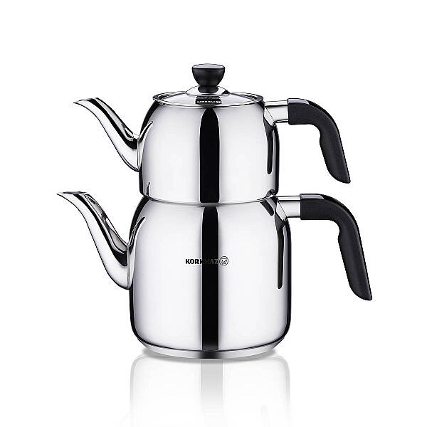 Korkmaz Kappa Siyah Çaydanlık Takımı 2 lt A078-01 - 1