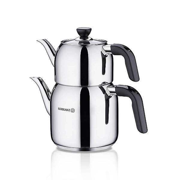 Korkmaz Kappa Siyah Çaydanlık Takımı 2 lt A078-01 - 2